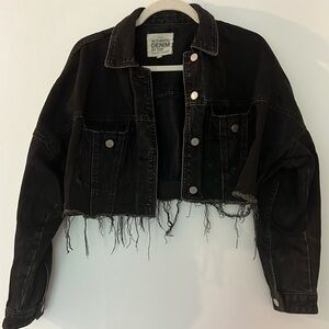 Small cropped denim jacket from TRF Denim Zara